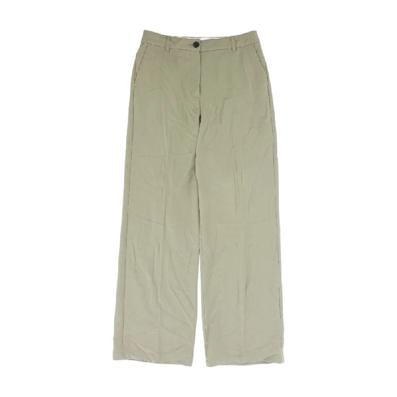 Olive Solid Dress Pants