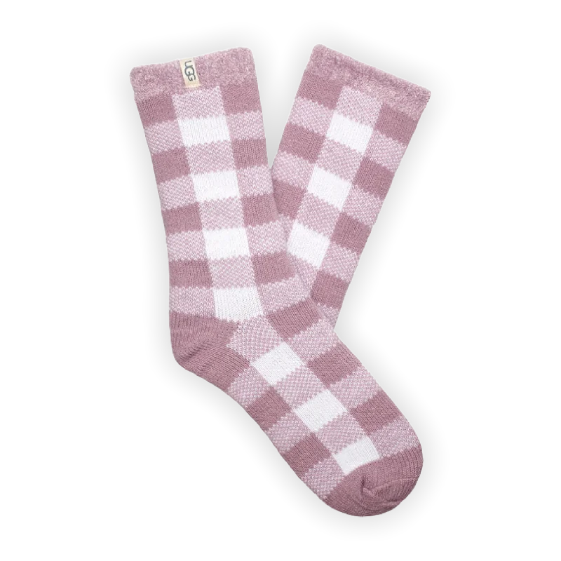 Vanna Check Fleece Lined Sock