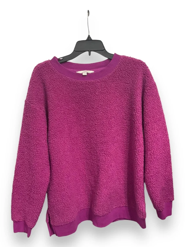 Top Long Sleeve By Loft In Purple, Size: M